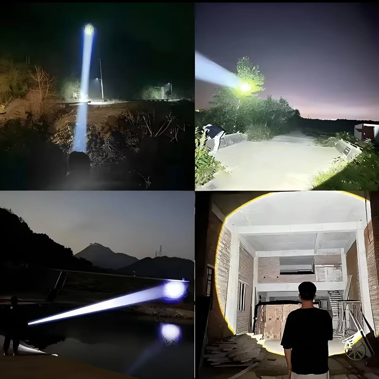 🔦 Linterna Táctica LED de Alta Potencia 4000 Lúmenes