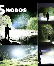 🔦 Linterna Táctica LED de Alta Potencia 4000 Lúmenes