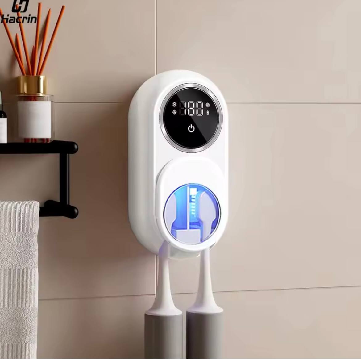 DISPENSADOR DE CEPILLO DENTAL CON LUZ UV