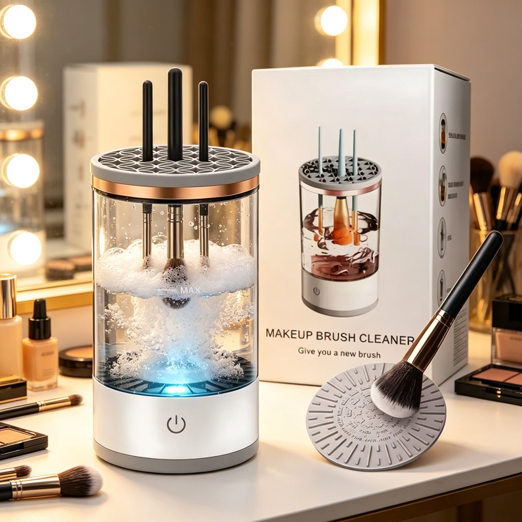 🌸 Lavador de Brochas Beauty